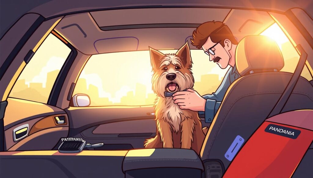 brossage chien entretien voiture