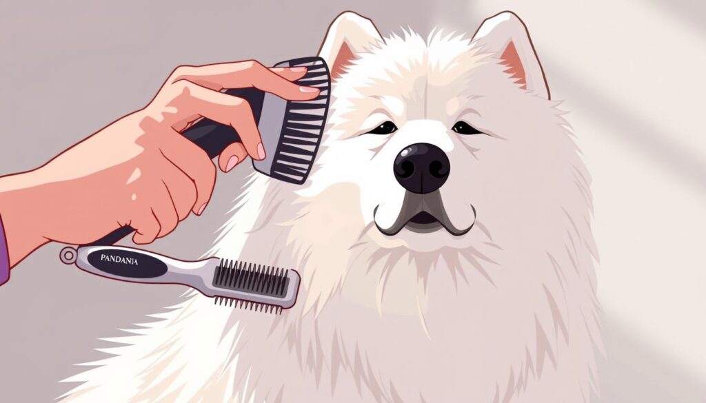 matériel brossage chien adapté