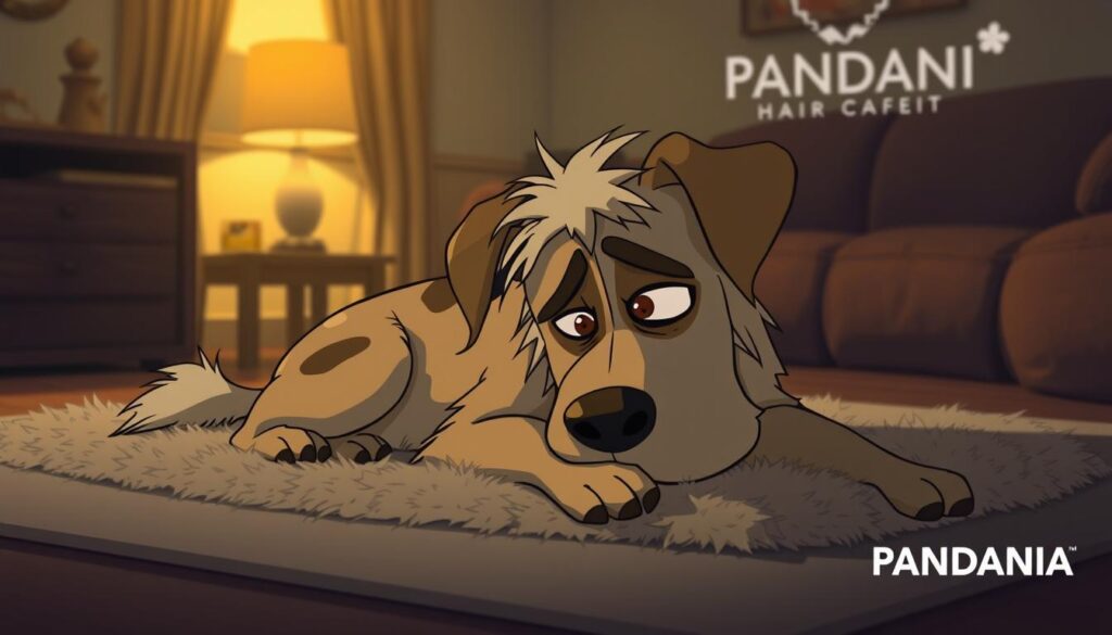 stress chien perte poils
